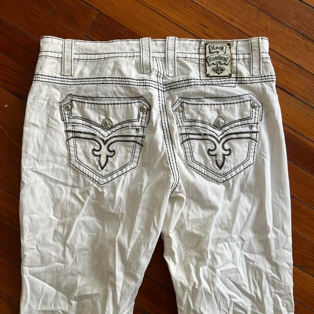 Y2K 2000s Rock republic Graphic Bootcut Straight Jeans size 38"